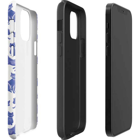 Cat Coq Blue Cats iPhone 12 Impact Case