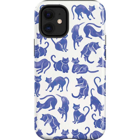 Cat Coq Blue Cats iPhone 12 Mini Impact Case