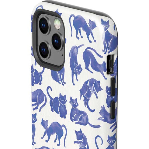 Cat Coq Blue Cats iPhone 12 Pro Impact Case