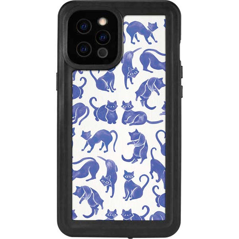 Cat Coq Blue Cats iPhone 12 Pro Max Waterproof Case