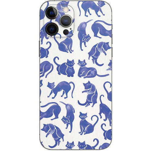 Cat Coq Blue Cats iPhone 12 Pro Skin