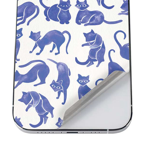 Cat Coq Blue Cats iPhone 12 Pro Skin