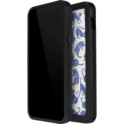 Cat Coq Blue Cats iPhone 12 Pro Waterproof Case