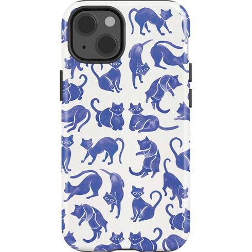 Cat Coq Blue Cats iPhone 13 Impact Case