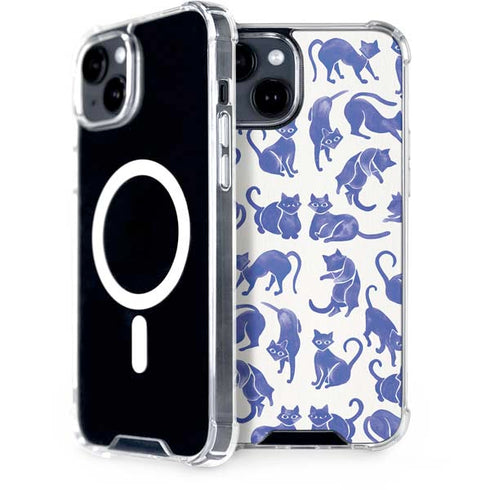 Cat Coq Blue Cats iPhone 13 MagSafe Case