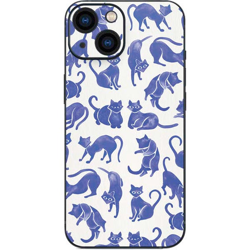Cat Coq Blue Cats iPhone 13 Mini Skin
