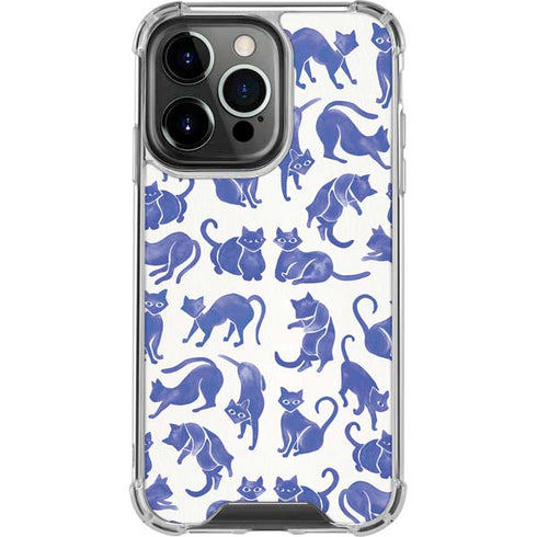 Cat Coq Blue Cats iPhone 13 Pro Clear Case