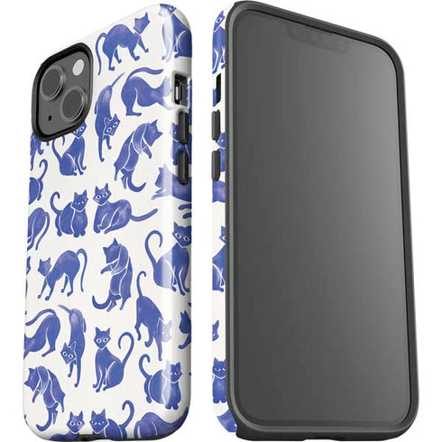 Cat Coq Blue Cats iPhone 14 Impact Case