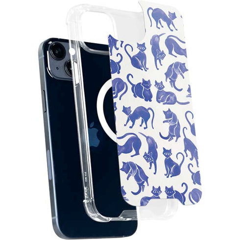 Blue Cats by Cat Coq iPhone 15 Plus MagSafe Case
