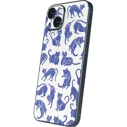 Blue Cats by Cat Coq iPhone 15 Plus Skin
