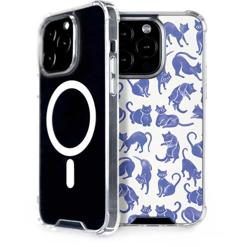 Blue Cats by Cat Coq iPhone 15 Pro MagSafe Case