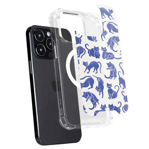Blue Cats by Cat Coq iPhone 15 Pro MagSafe Case