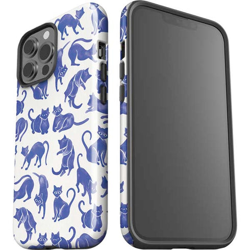 Blue Cats by Cat Coq iPhone 15 Pro Max Impact Case