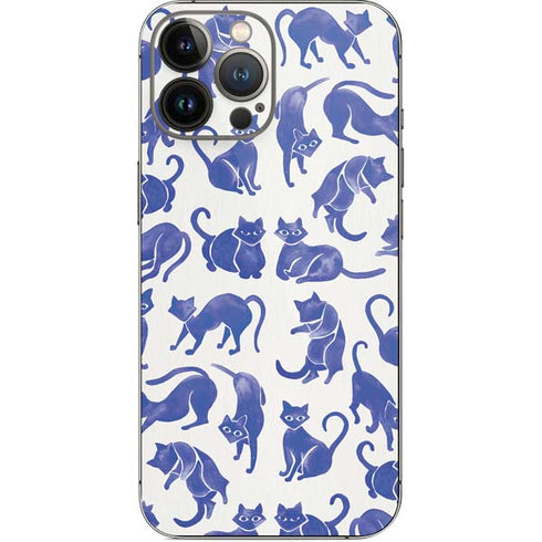 Cat Coq Blue Cats iPhone 14 Pro Max Skin