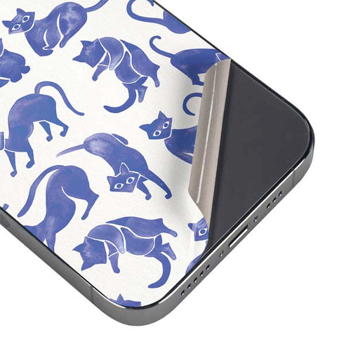 Cat Coq Blue Cats iPhone 14 Pro Max Skin