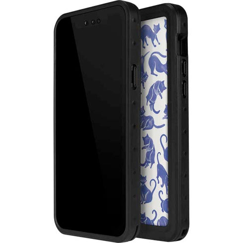 Cat Coq Blue Cats iPhone 14 Pro Max Waterproof Case