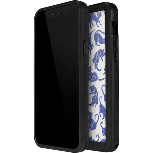 Blue Cats by Cat Coq iPhone 15 Waterproof Case