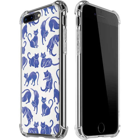 Blue Cats by Cat Coq iPhone 7/8 Plus Clear Case