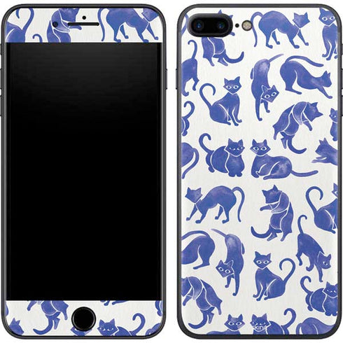 Cat Coq Blue Cats iPhone 8 Plus Skin