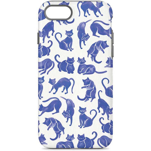 Cat Coq Blue Cats iPhone 8 Pro Case