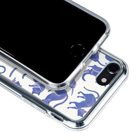 Cat Coq Blue Cats iPhone SE (2nd & 3rd Gen) Clear Case