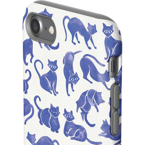 Cat Coq Blue Cats iPhone SE (2nd & 3rd Gen) Pro Case