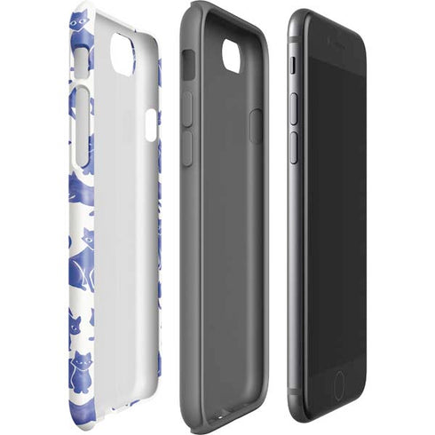Cat Coq Blue Cats iPhone SE (2nd & 3rd Gen) Pro Case