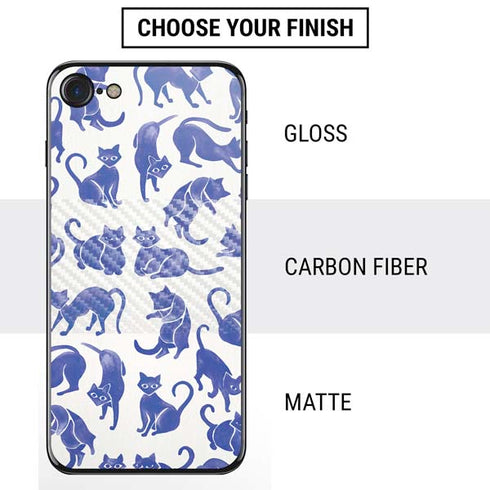 Cat Coq Blue Cats iPhone SE (2nd & 3rd Gen) Skin