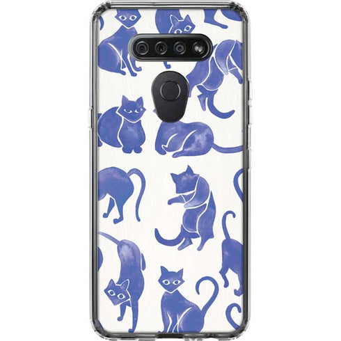 Blue Cats by Cat Coq LG K51/Q51 Clear Case