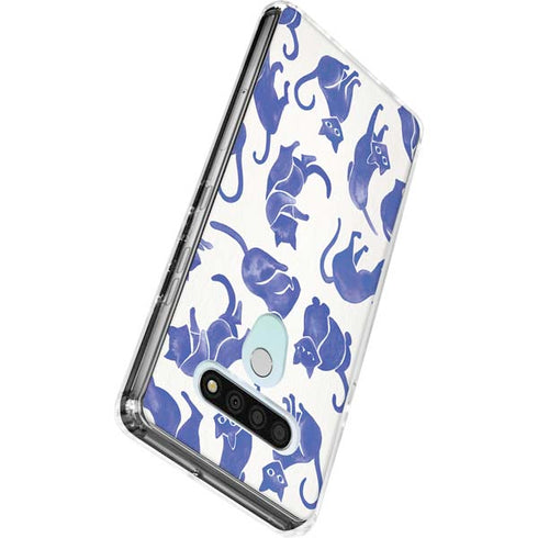 Blue Cats by Cat Coq LG Stylo 6 Clear Case
