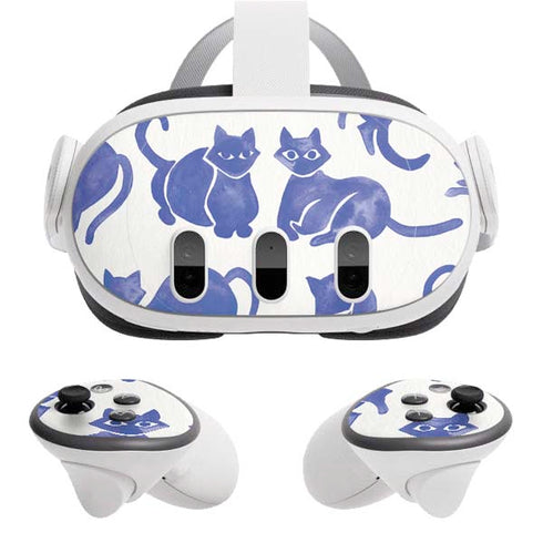 Blue Cats by Cat Coq Meta Quest 3 Skin