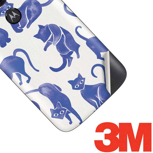 Cat Coq Blue Cats Moto E5 Play Skin