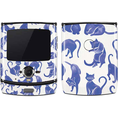 Cat Coq Blue Cats Motorola RAZR Skin
