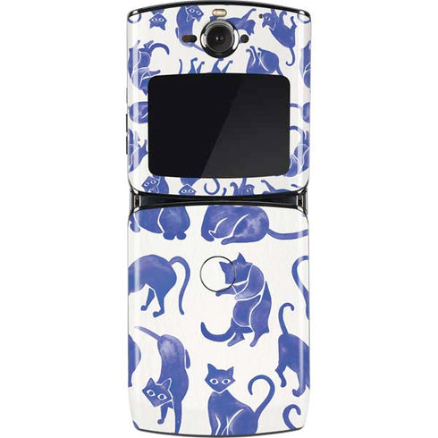 Cat Coq Blue Cats Motorola RAZR Skin