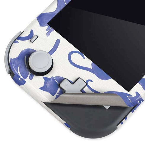Cat Coq Blue Cats Nintendo Switch Lite Skin