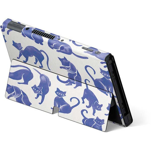 Cat Coq Blue Cats Nintendo Switch OLED (2021) Skin