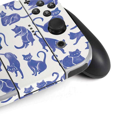 Cat Coq Blue Cats Nintendo Switch OLED (2021) Skin