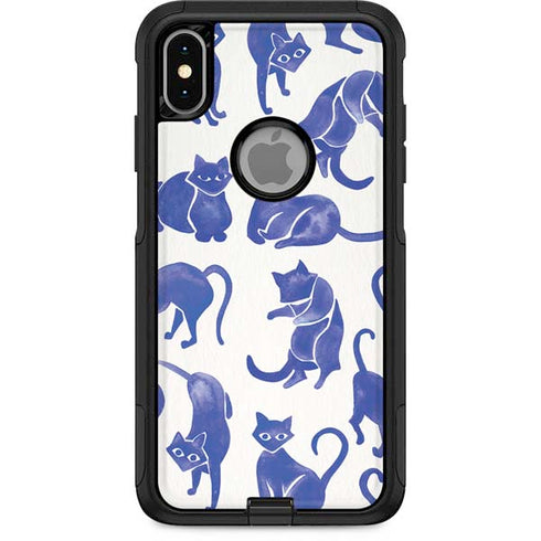 Cat Coq Blue Cats Otterbox Commuter iPhone Skin
