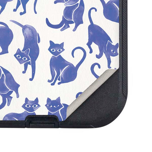 Blue Cats by Cat Coq Otterbox Defender iPhone Skin
