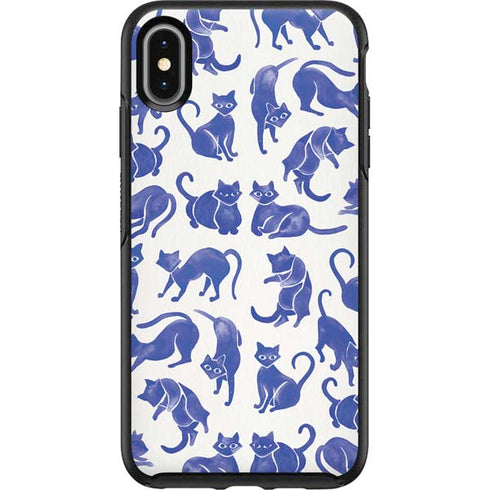 Cat Coq Blue Cats Otterbox Symmetry iPhone Skin