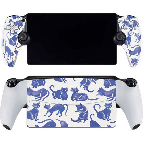 Blue Cats by Cat Coq PlayStation Portal Remote Player Skin