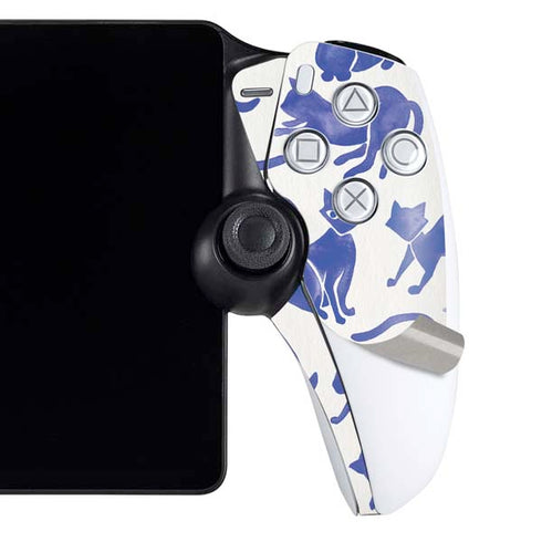 Blue Cats by Cat Coq PlayStation Portal Remote Player Skin