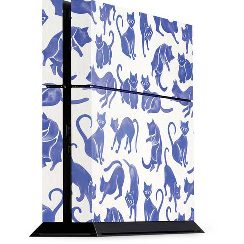 Cat Coq Blue Cats PS4 Console Skin
