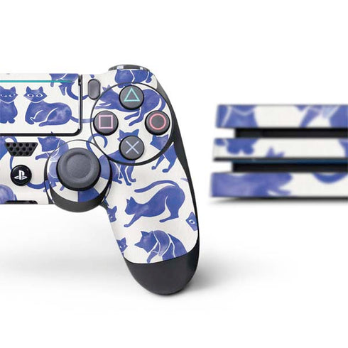 Cat Coq Blue Cats PS4 Pro Bundle Skin