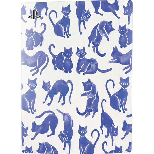 Cat Coq Blue Cats PS5 Console Skin