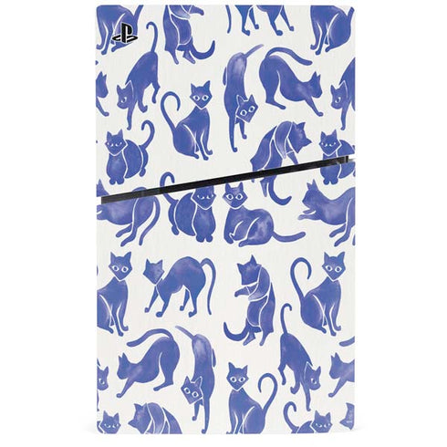 Blue Cats by Cat Coq PS5 Slim Disk Bundle Skin