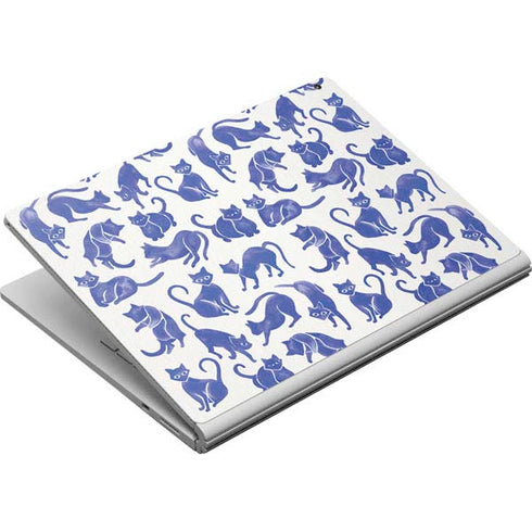 Cat Coq Blue Cats Surface Book Skin