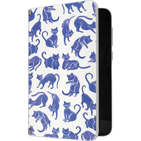 Cat Coq Blue Cats Surface Duo Skin