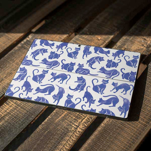 Cat Coq Blue Cats Surface Pro 7 Skin