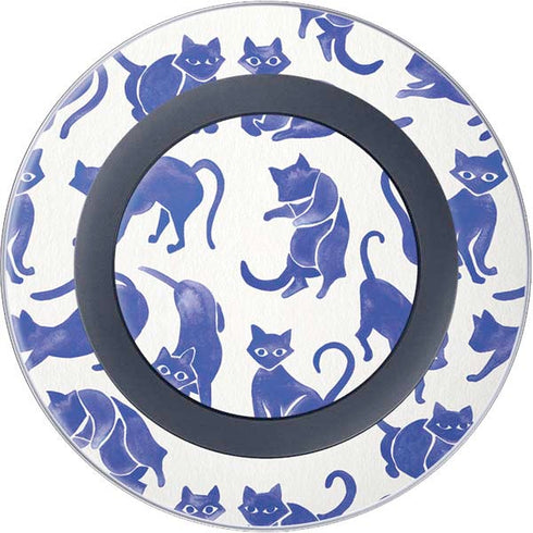 Cat Coq Blue Cats Wireless Charger Skin